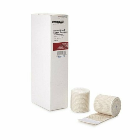 MCKESSON Double Hook and Loop Closure Elastic Bandage, 2 Inch x 4-1/2 Yard, 10PK 80858